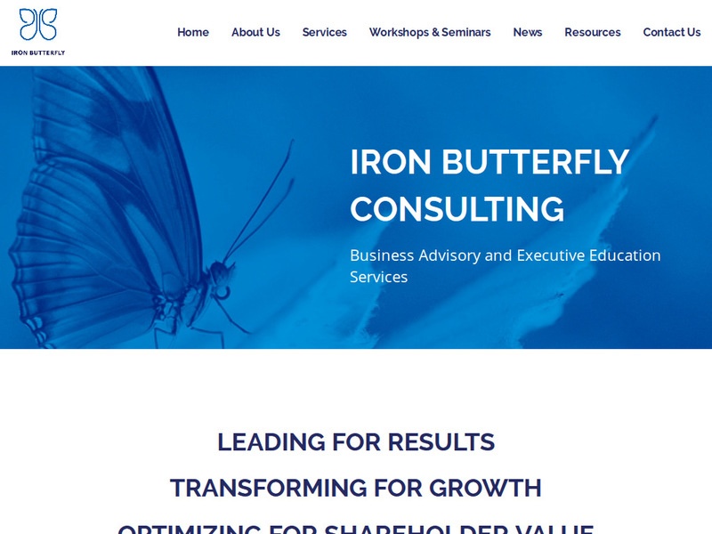 Iron Butterfly Consulting website